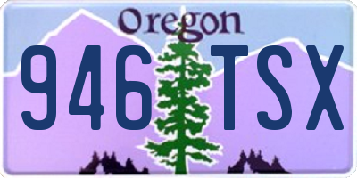 OR license plate 946TSX
