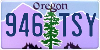 OR license plate 946TSY
