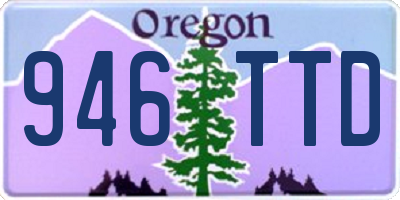 OR license plate 946TTD