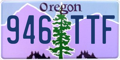 OR license plate 946TTF