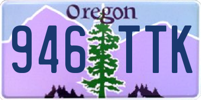 OR license plate 946TTK