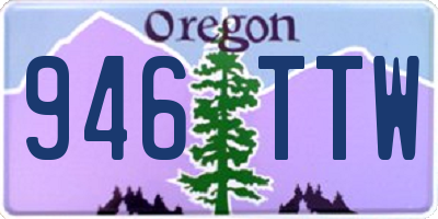 OR license plate 946TTW