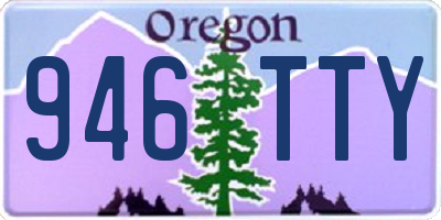 OR license plate 946TTY