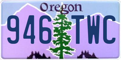 OR license plate 946TWC