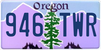 OR license plate 946TWR