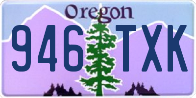 OR license plate 946TXK