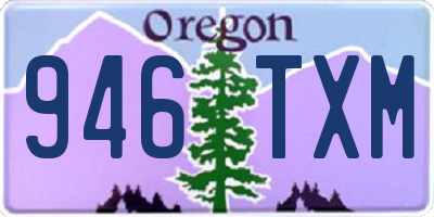 OR license plate 946TXM