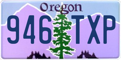 OR license plate 946TXP