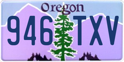 OR license plate 946TXV