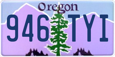 OR license plate 946TYI