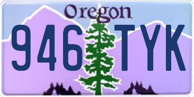 OR license plate 946TYK