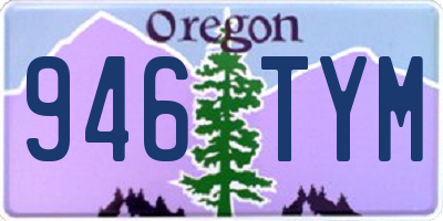 OR license plate 946TYM