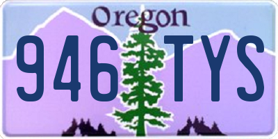 OR license plate 946TYS