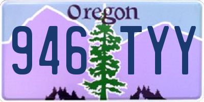 OR license plate 946TYY