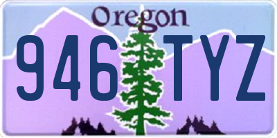 OR license plate 946TYZ