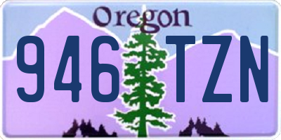 OR license plate 946TZN