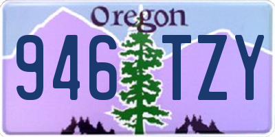 OR license plate 946TZY