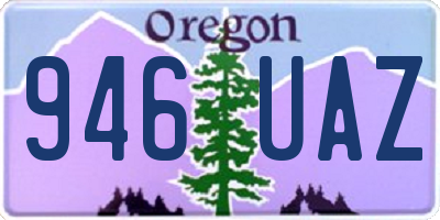 OR license plate 946UAZ