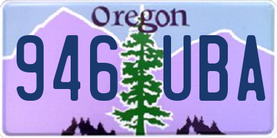OR license plate 946UBA