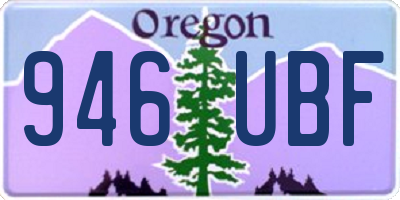 OR license plate 946UBF