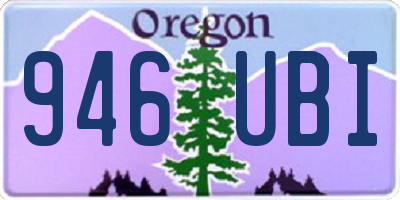 OR license plate 946UBI
