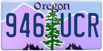 OR license plate 946UCR