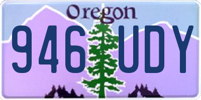 OR license plate 946UDY