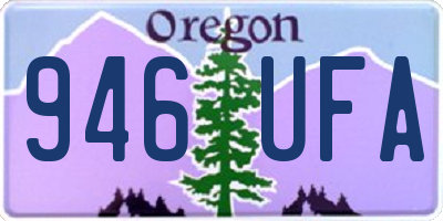 OR license plate 946UFA