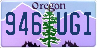 OR license plate 946UGI