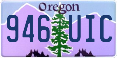 OR license plate 946UIC