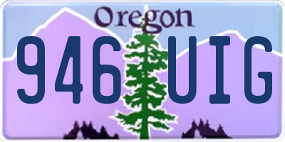 OR license plate 946UIG