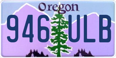 OR license plate 946ULB