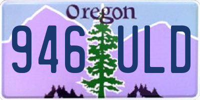 OR license plate 946ULD
