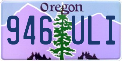 OR license plate 946ULI