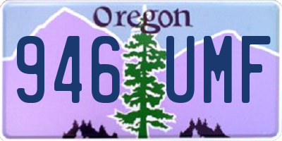 OR license plate 946UMF