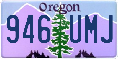 OR license plate 946UMJ
