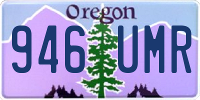 OR license plate 946UMR