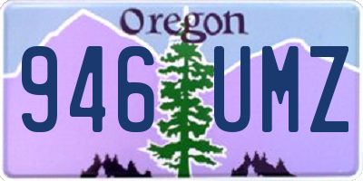OR license plate 946UMZ