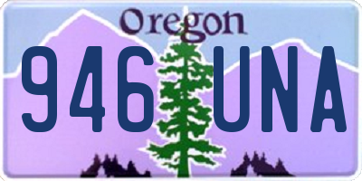 OR license plate 946UNA