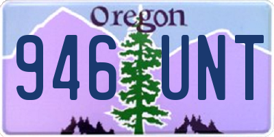 OR license plate 946UNT