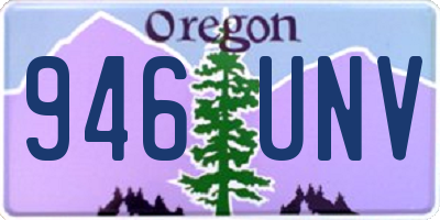 OR license plate 946UNV