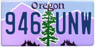 OR license plate 946UNW