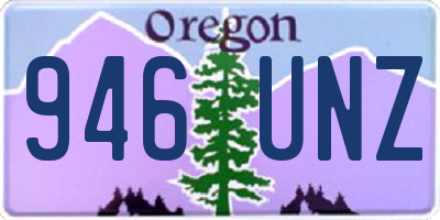 OR license plate 946UNZ