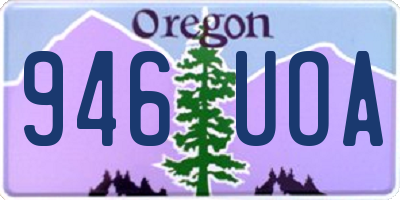 OR license plate 946UOA