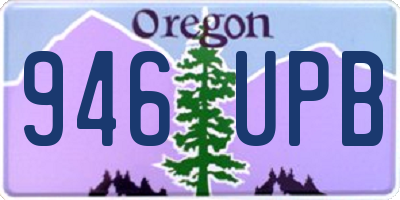 OR license plate 946UPB