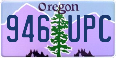 OR license plate 946UPC
