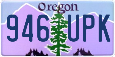 OR license plate 946UPK