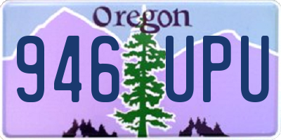 OR license plate 946UPU