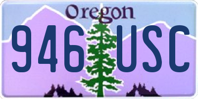 OR license plate 946USC