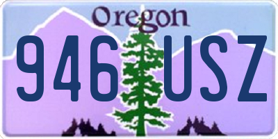 OR license plate 946USZ